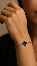 Flower Charm Bracelet – Adjustable Chain