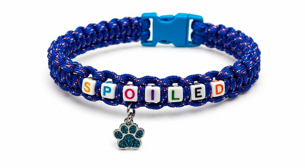 Handmade Paracord pet Collar with Charms