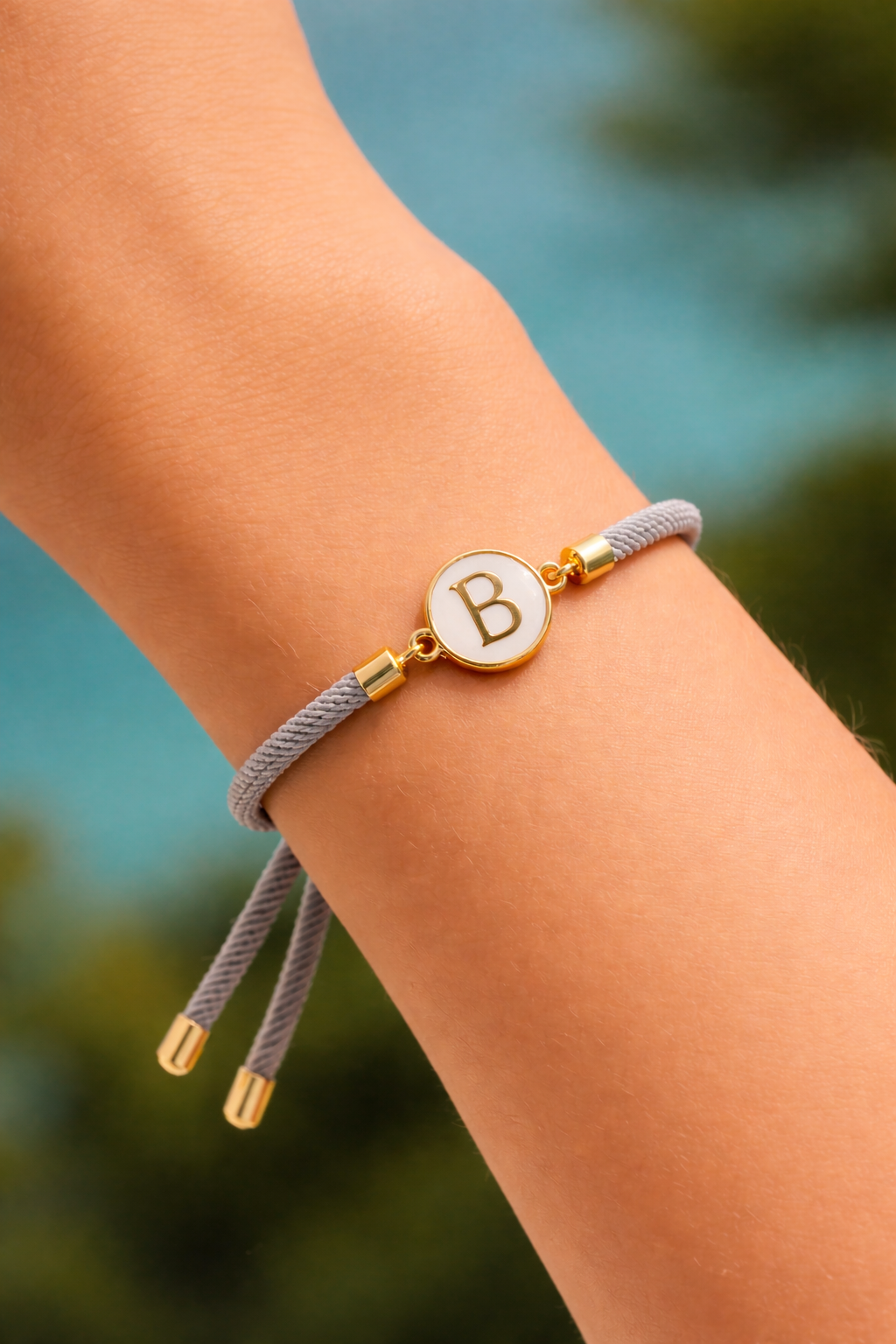 Initial Cord Bracelet