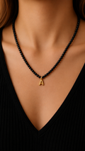 Initial Beaded Necklace