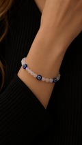 Crystal evil eye bracelet